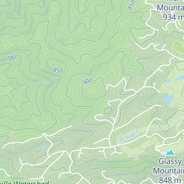 Map of Bryant Mountain