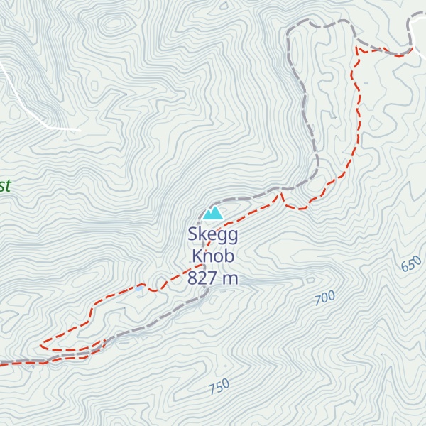 Map of Skegg Knob