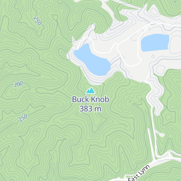 Map of Buck Knob