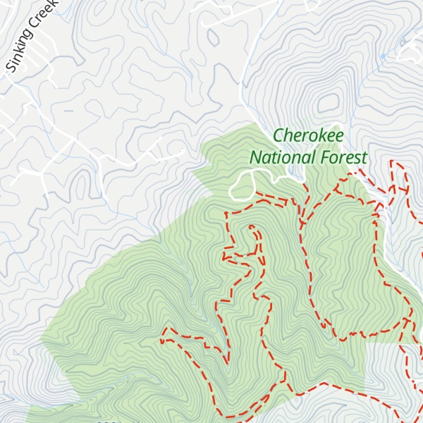 Map of Huckleberry Knob