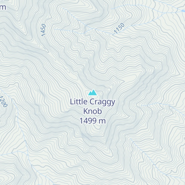 Map of Little Craggy Knob