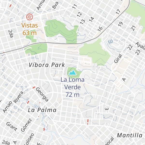 Map of La Loma Verde