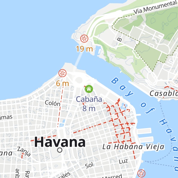 Map of Cabaña