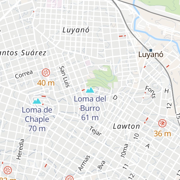 Map of Loma del Burro