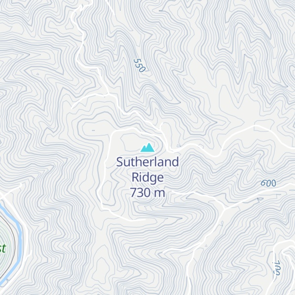 Map of Sutherland Ridge