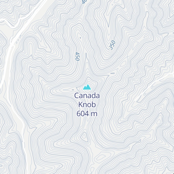 Map of Canada Knob