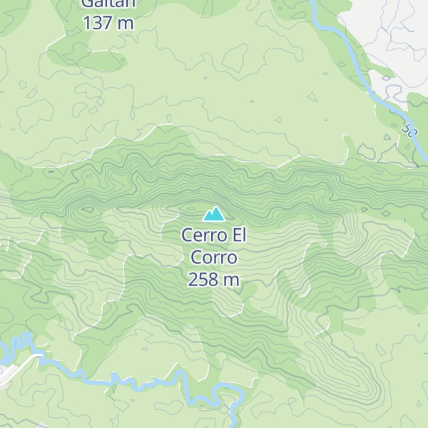 Map of Cerro El Corro