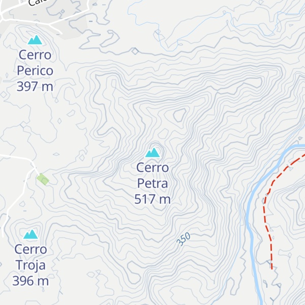 Map of Cerro Petra