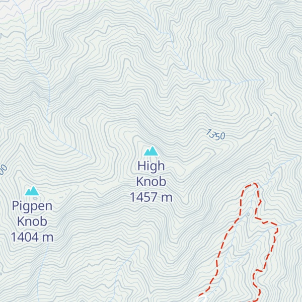 Map of High Knob