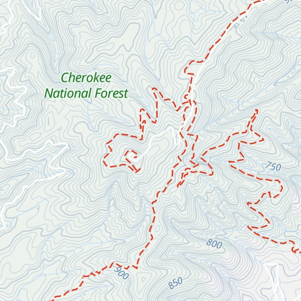 Map of Buffalo Mountain