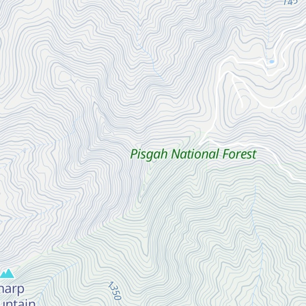 Map of Coxcomb Mountain
