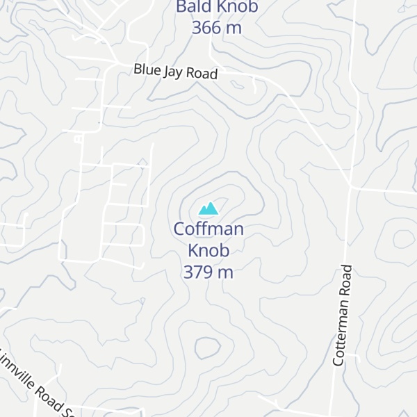Map of Coffman Knob