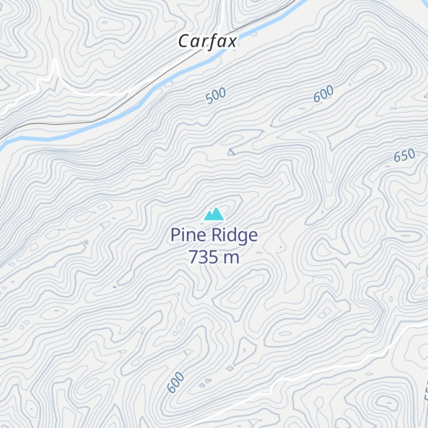 Map of Pine Ridge