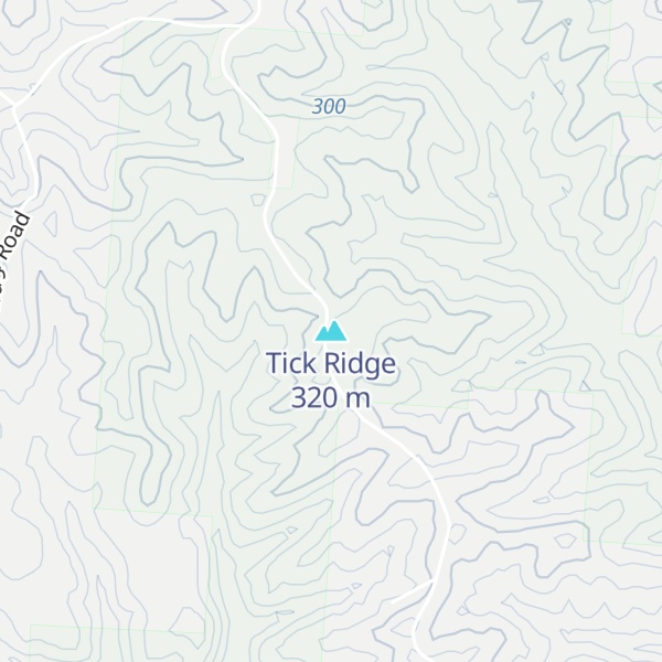 Map of Tick Ridge