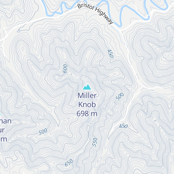 Map of Miller Knob