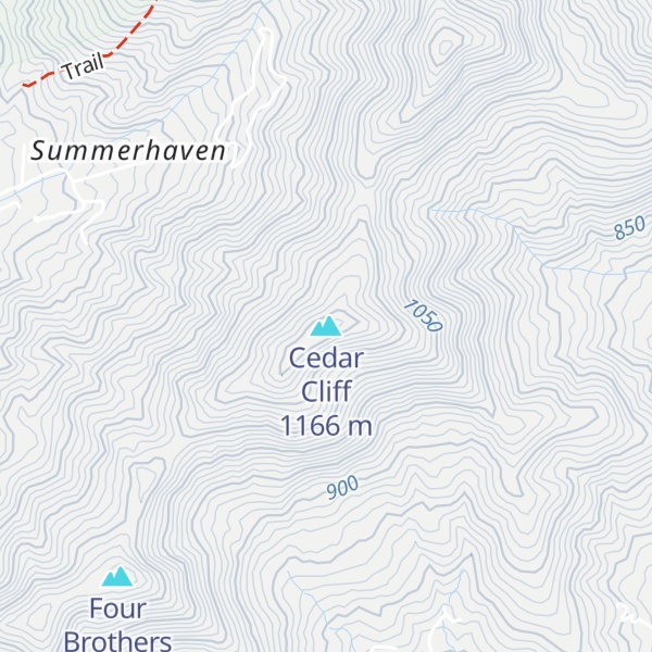 Map of Cedar Cliff