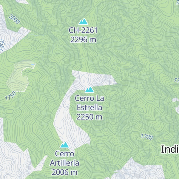 Map of Cerro La Estrella