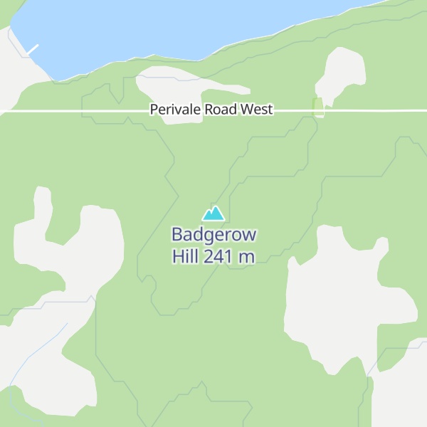 Map of Badgerow Hill