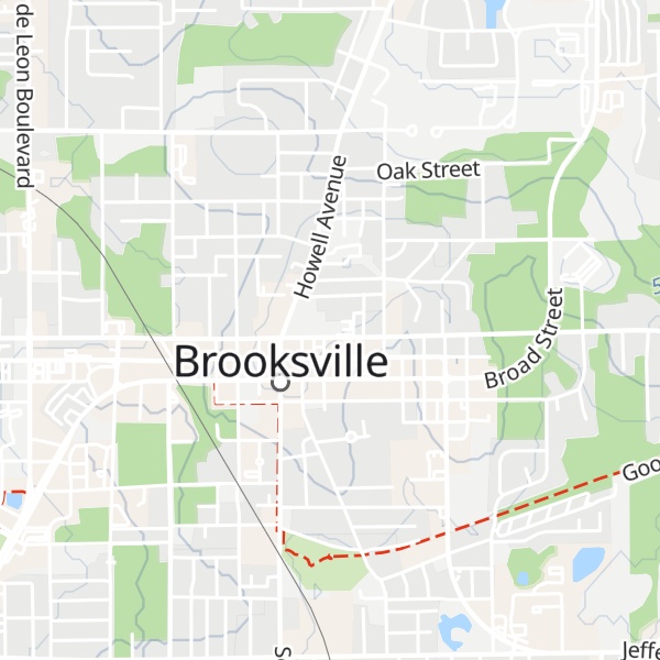 Map of Brooksville Welcome Center