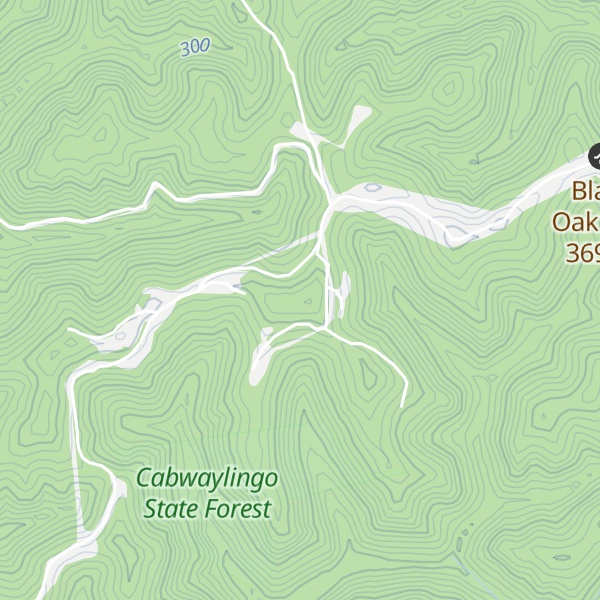 Map of Hooker Knob