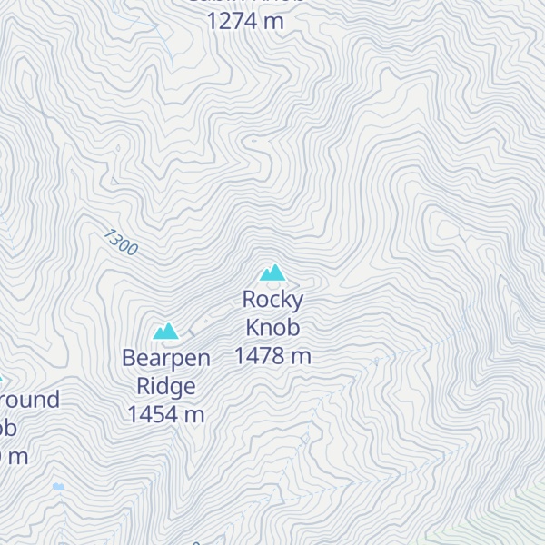 Map of Rocky Knob