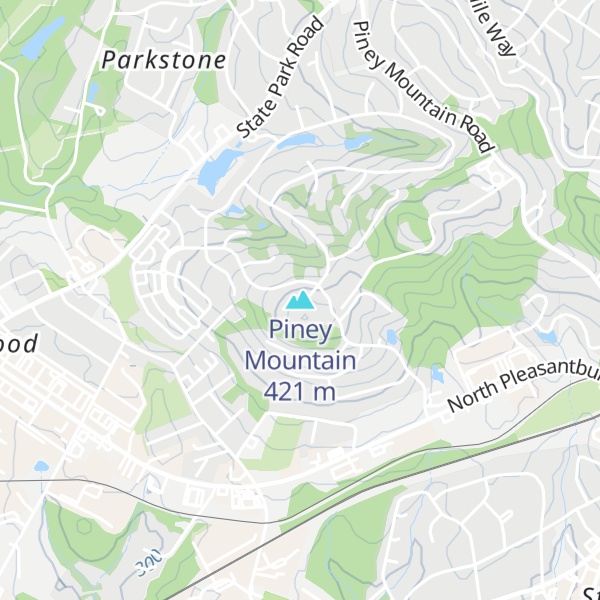 Map of Piney Mountain