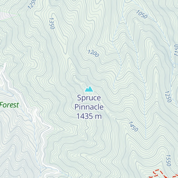 Map of Spruce Pinnacle