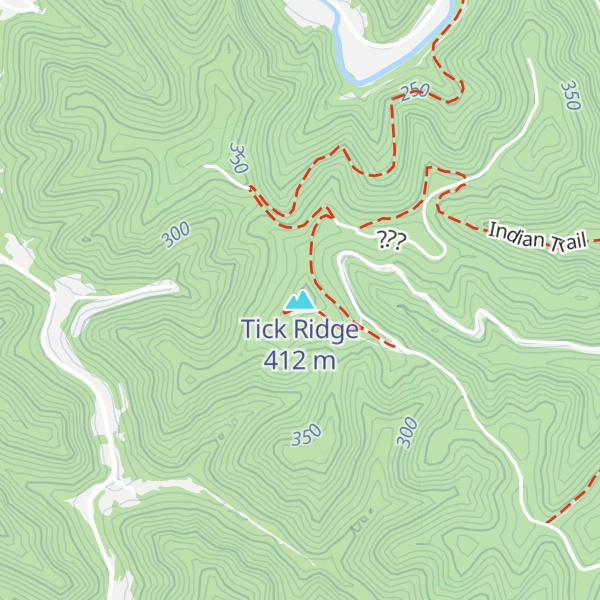 Map of Tick Ridge