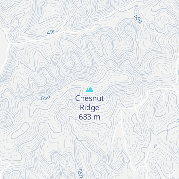 Map of Chesnut Ridge
