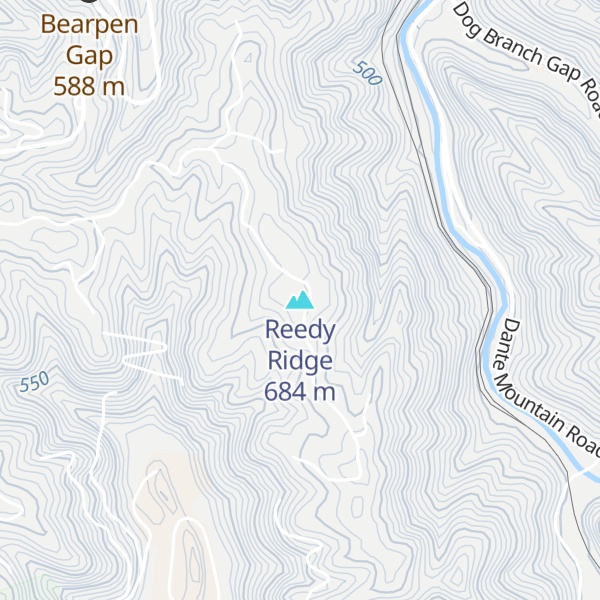 Map of Reedy Ridge
