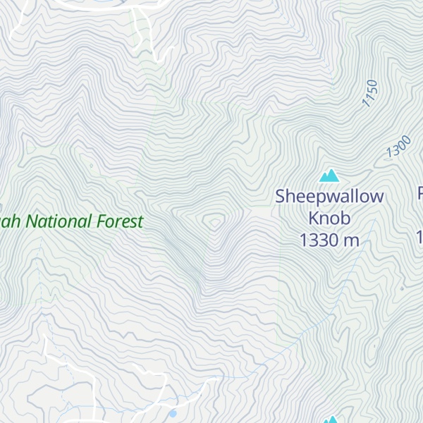 Map of Cedar Cliff Knob