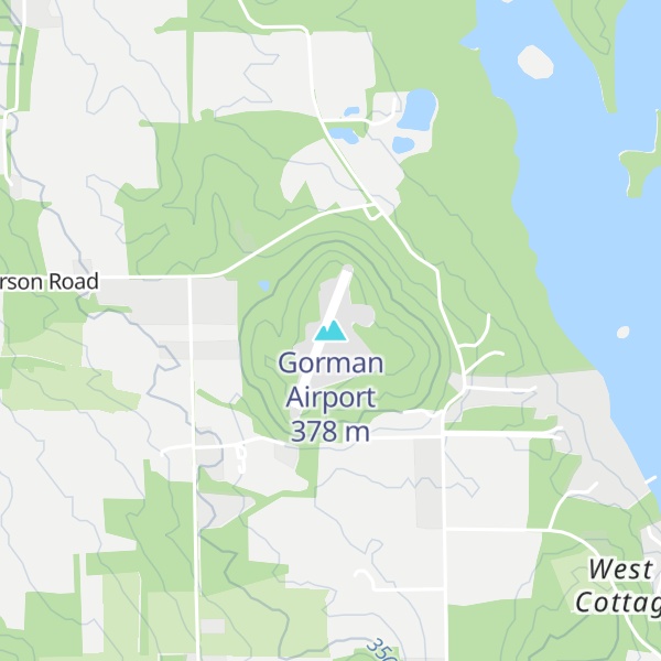 Map of Gorman Airport