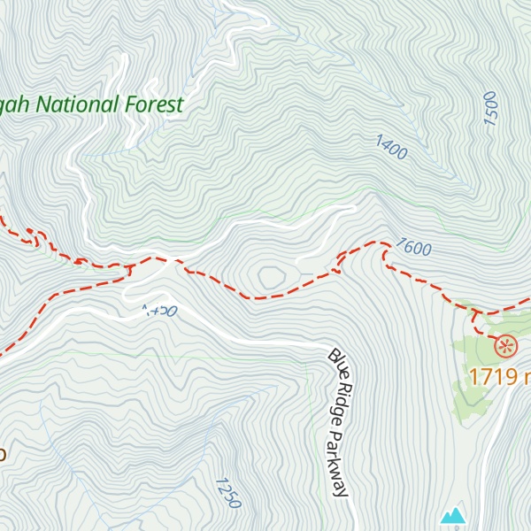 Map of Bearpen Knob