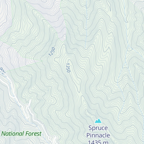 Map of Big Fork Knob