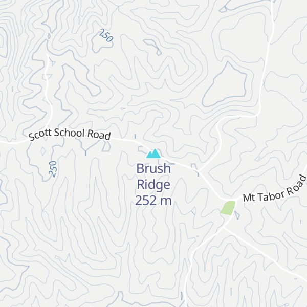 Map of Brush Ridge