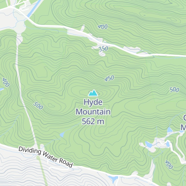 Map of Hyde Mountain