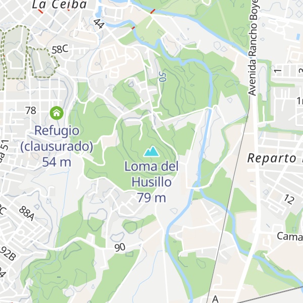 Map of Loma del Husillo