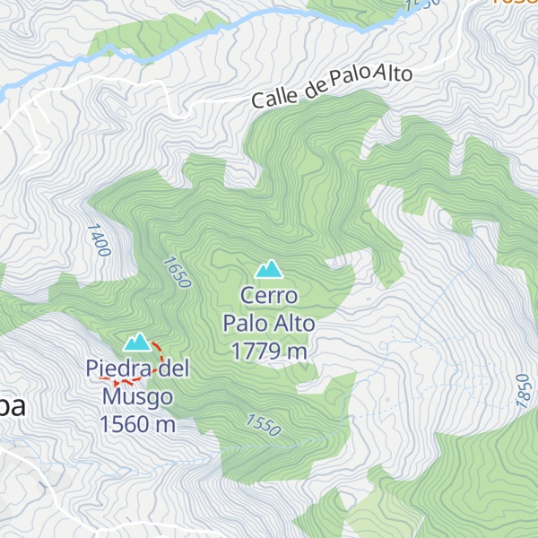 Map of Cerro Palo Alto