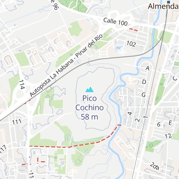 Map of Pico Cochino