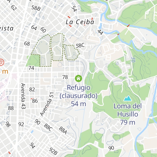 Map of Refugio (clausurado)