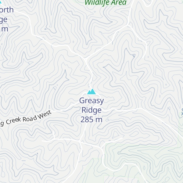 Map of Greasy Ridge