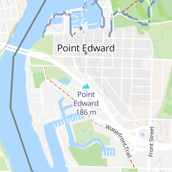 Map of Point Edward