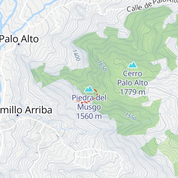 Map of Piedra del Musgo