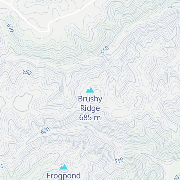 Map of Brushy Ridge