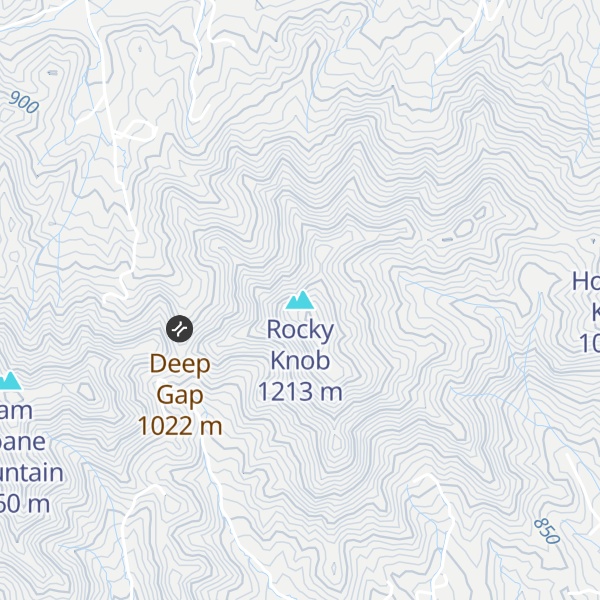 Map of Rocky Knob