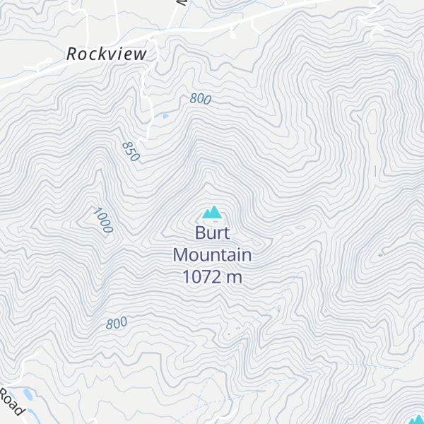 Map of Burt Mountain