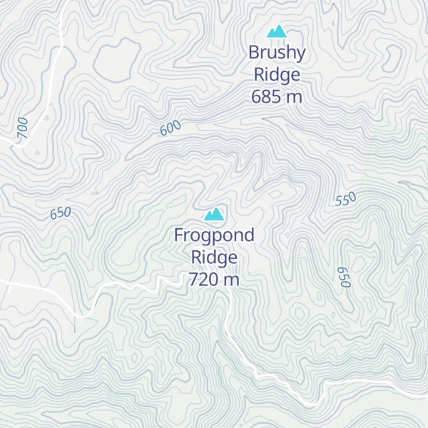 Map of Frogpond Ridge