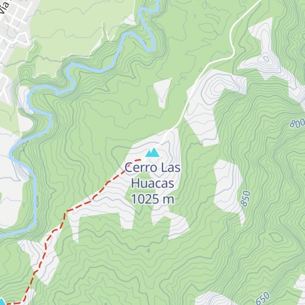 Map of Cerro Las Huacas