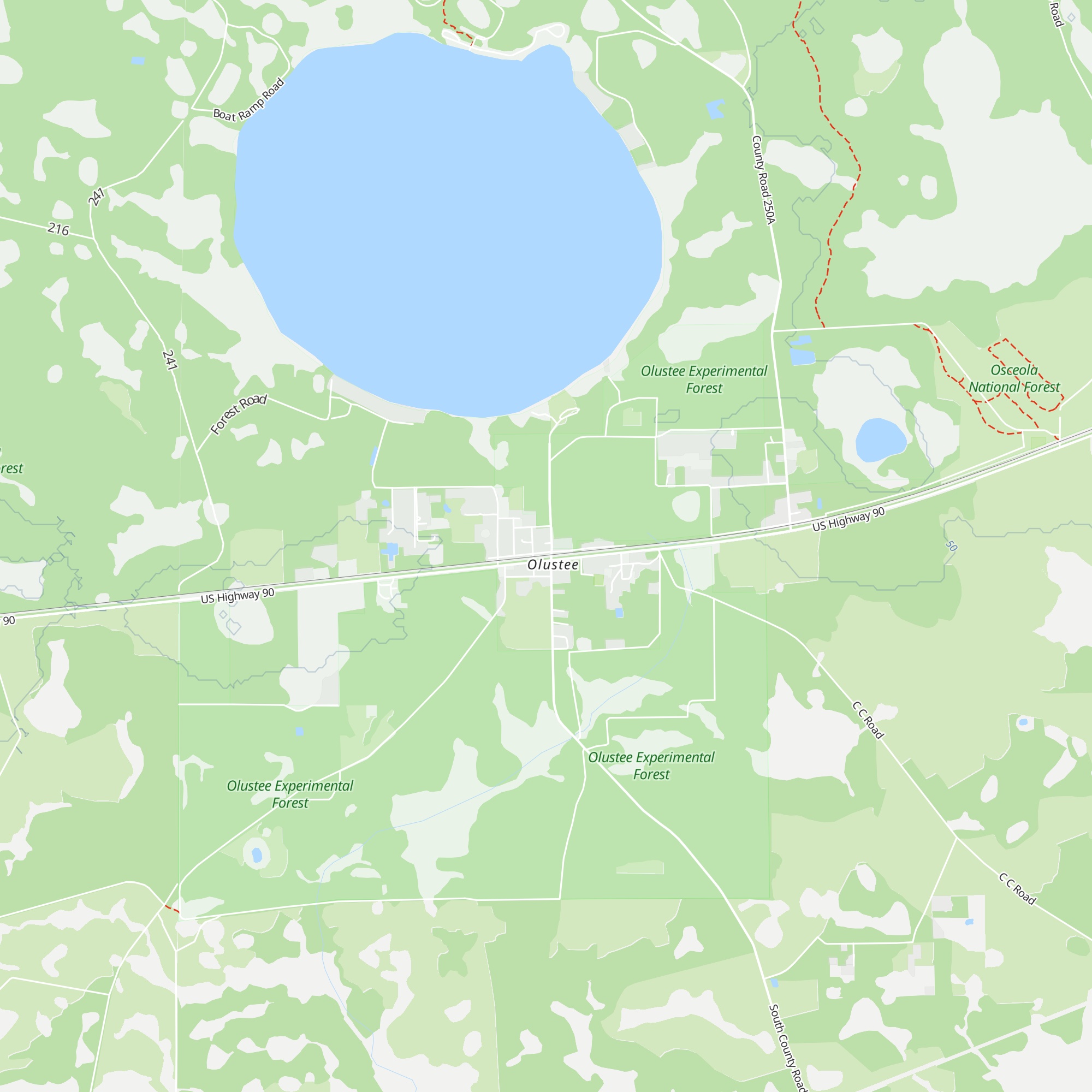Olustee Depot Visitor Center map