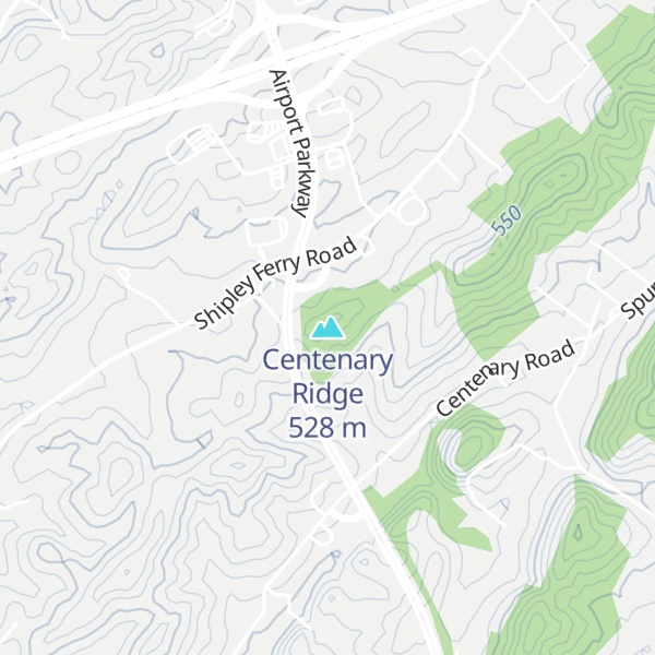 Map of Centenary Ridge